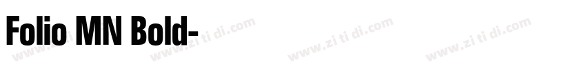 Folio MN Bold字体转换